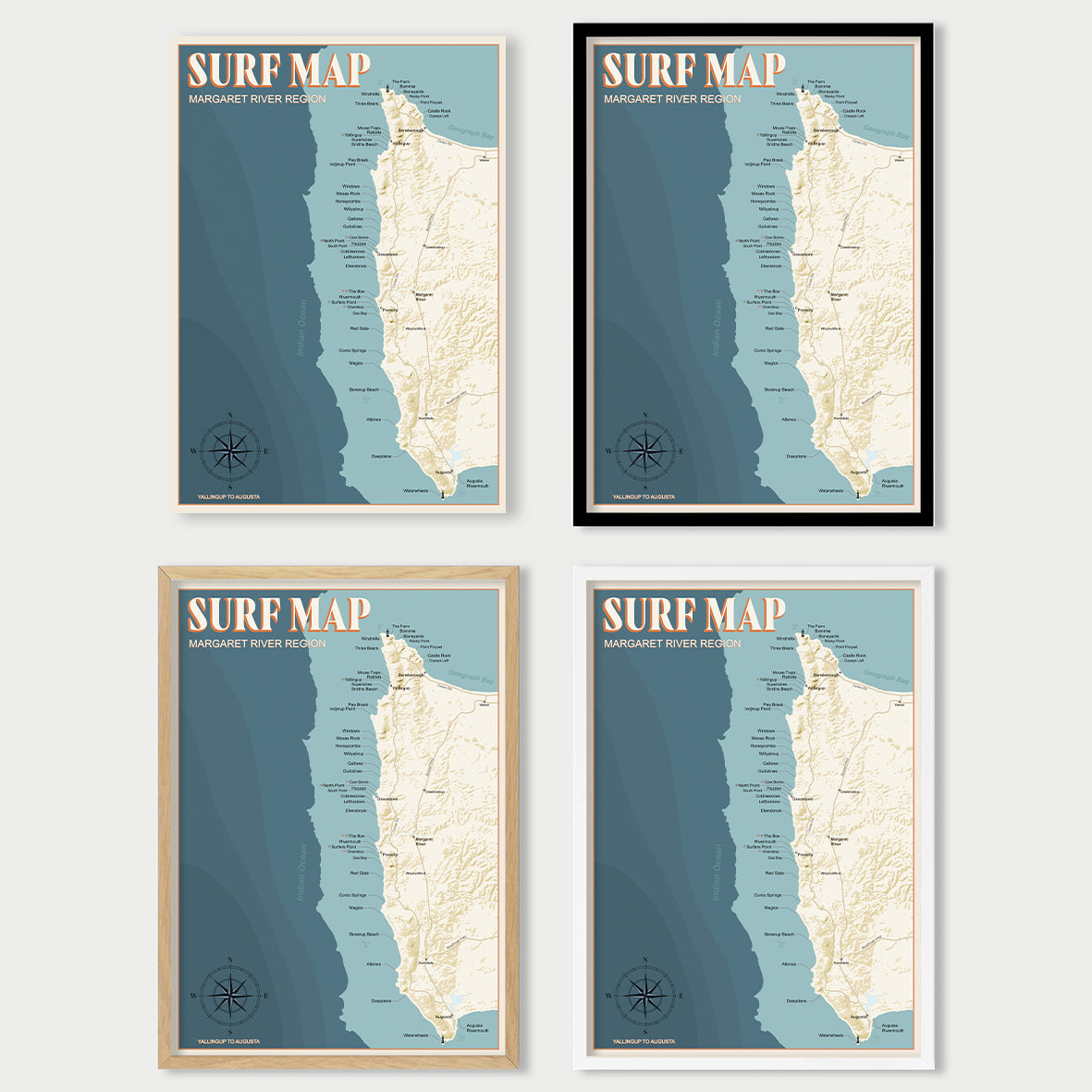 Maragret River Surf Map