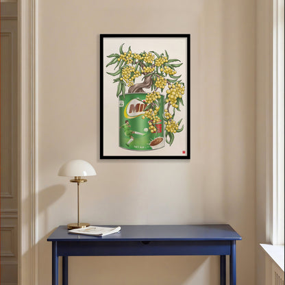 Golden Wattle Milo Tin