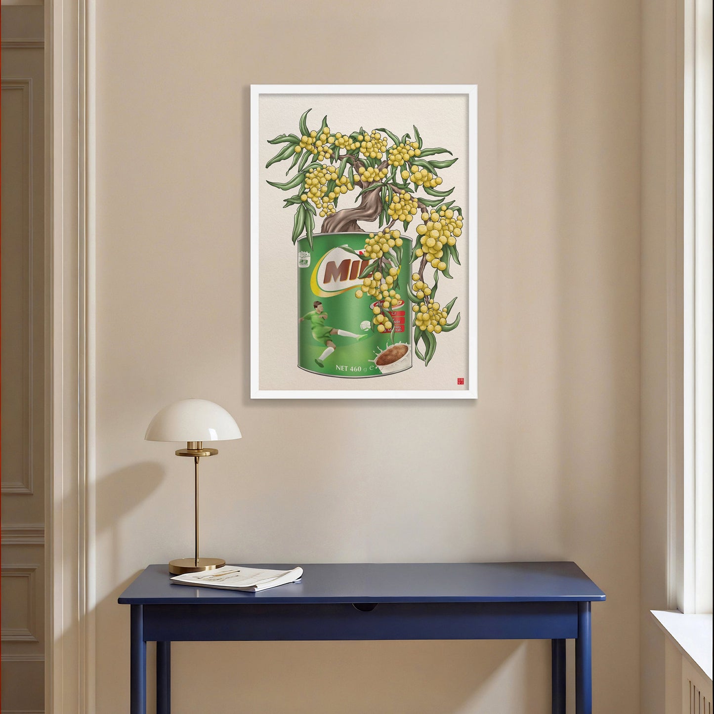 Golden Wattle Milo Tin