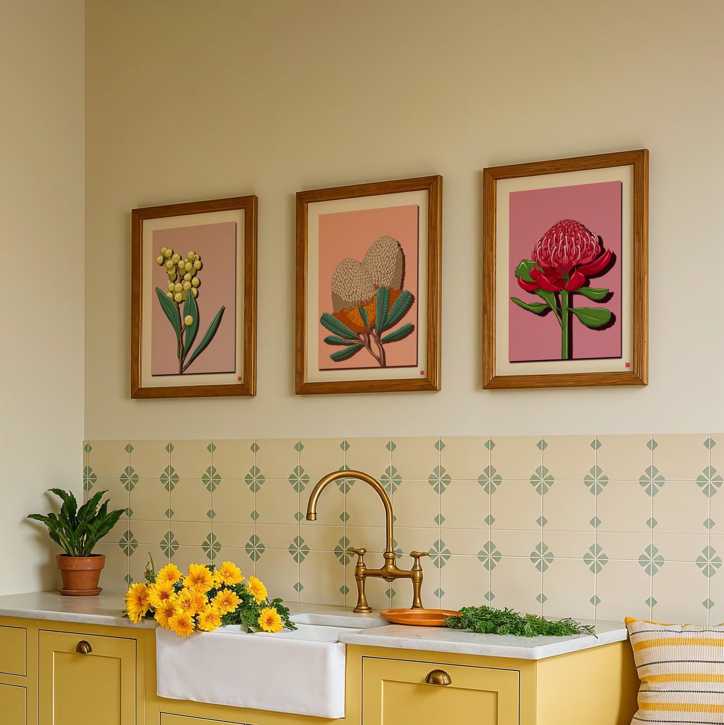 Sam Leahy Floral - Set of 3